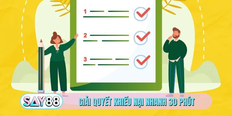 Giải quyết khiếu nại nhanh 30 phút