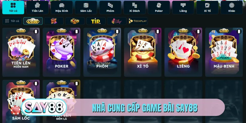 Nhà cung cấp game bài SAY88